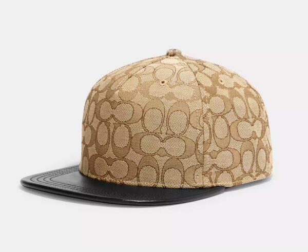 Signature Jacquard Flat Brim Hat